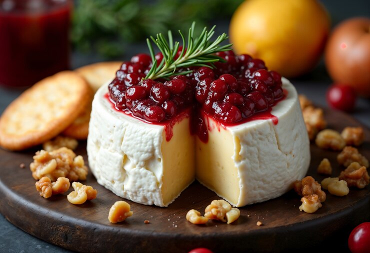 Baked Camembert with Cranberries