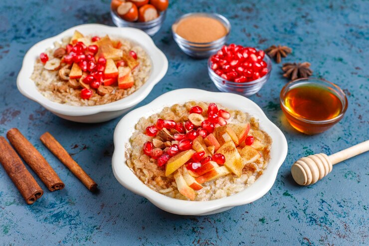 Winter Oatmeal with Fruits and Nuts