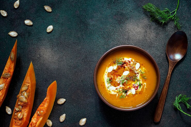 Pumpkin and Lentil Soup